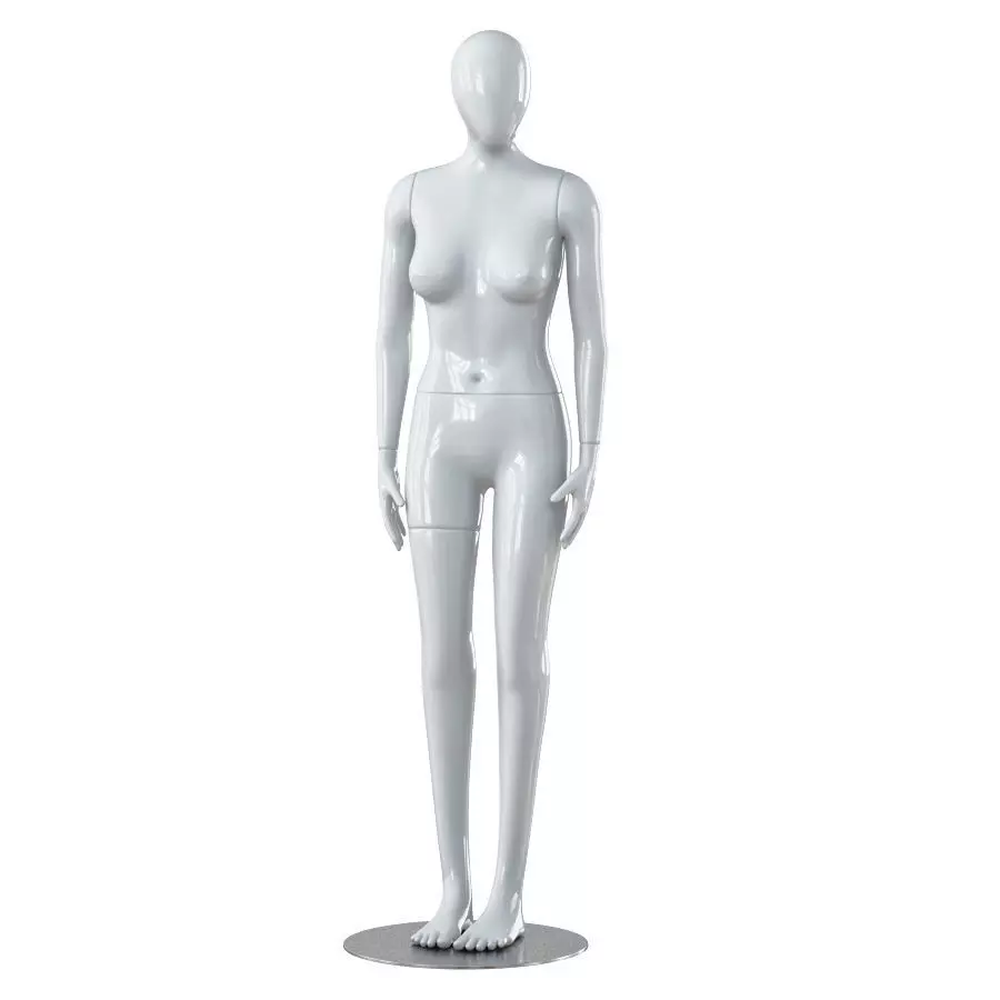 Faceless woman mannequin 26 3D model_0