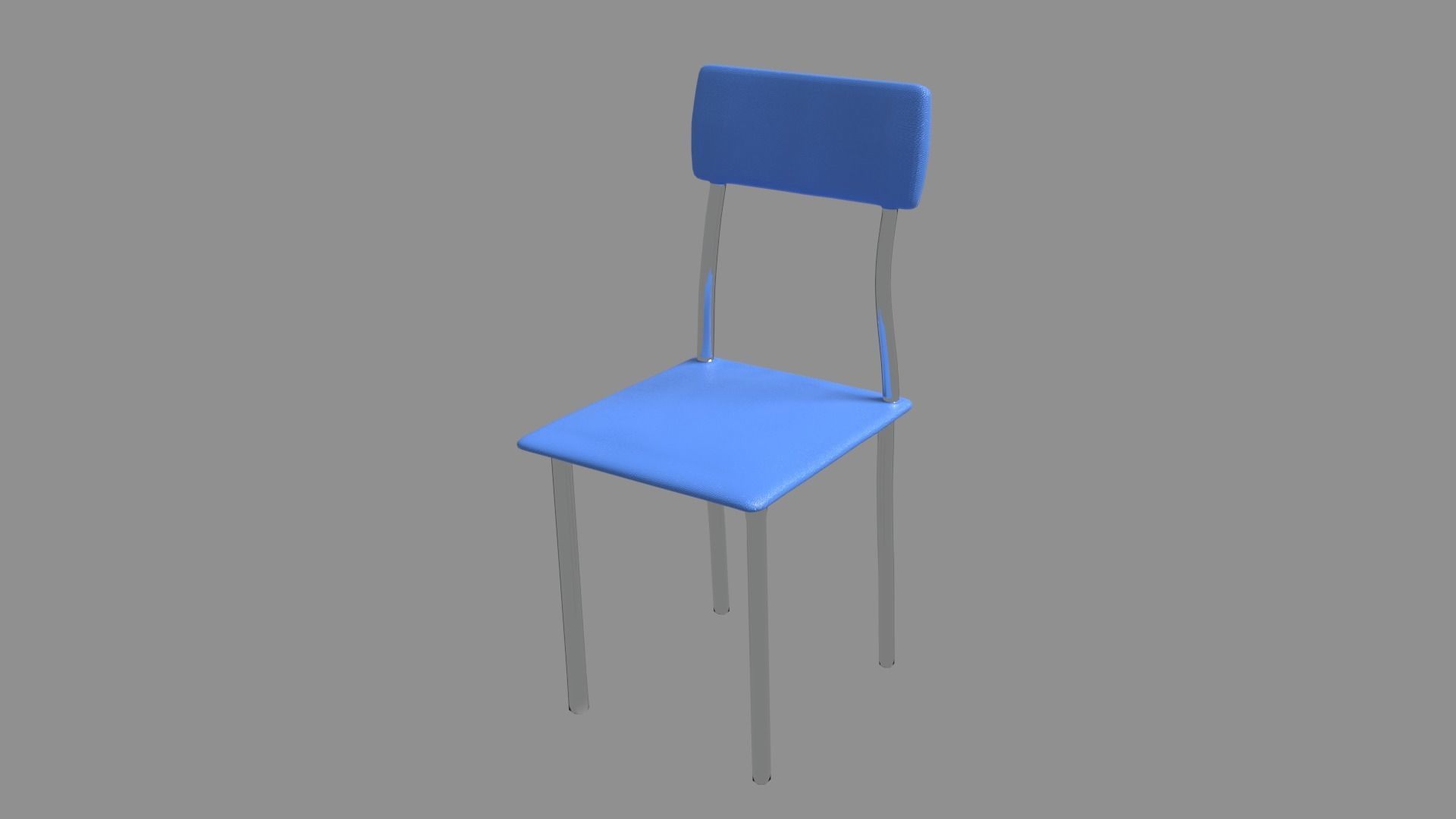 CHAIR Low-poly 3D model_3