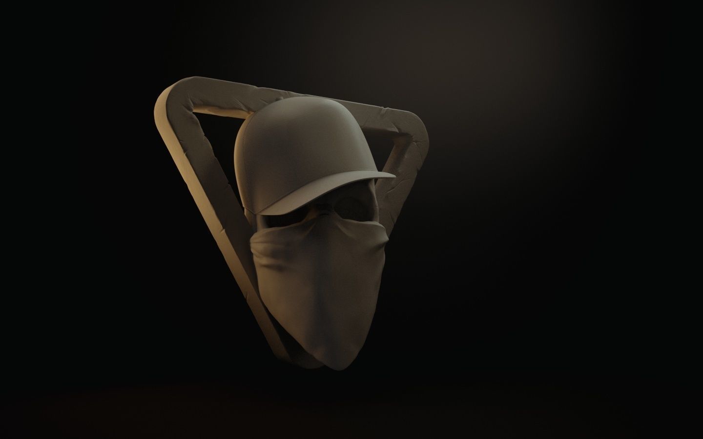 Skull 3D print mask 3D print model_3