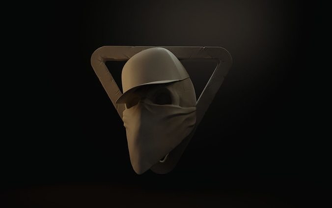 Skull 3D print mask 3D print model