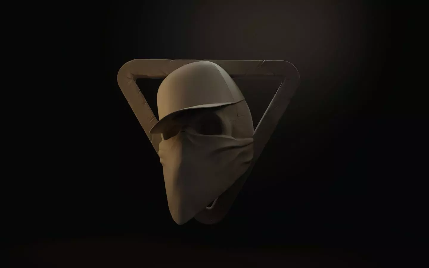 Skull 3D print mask 3D print model_0