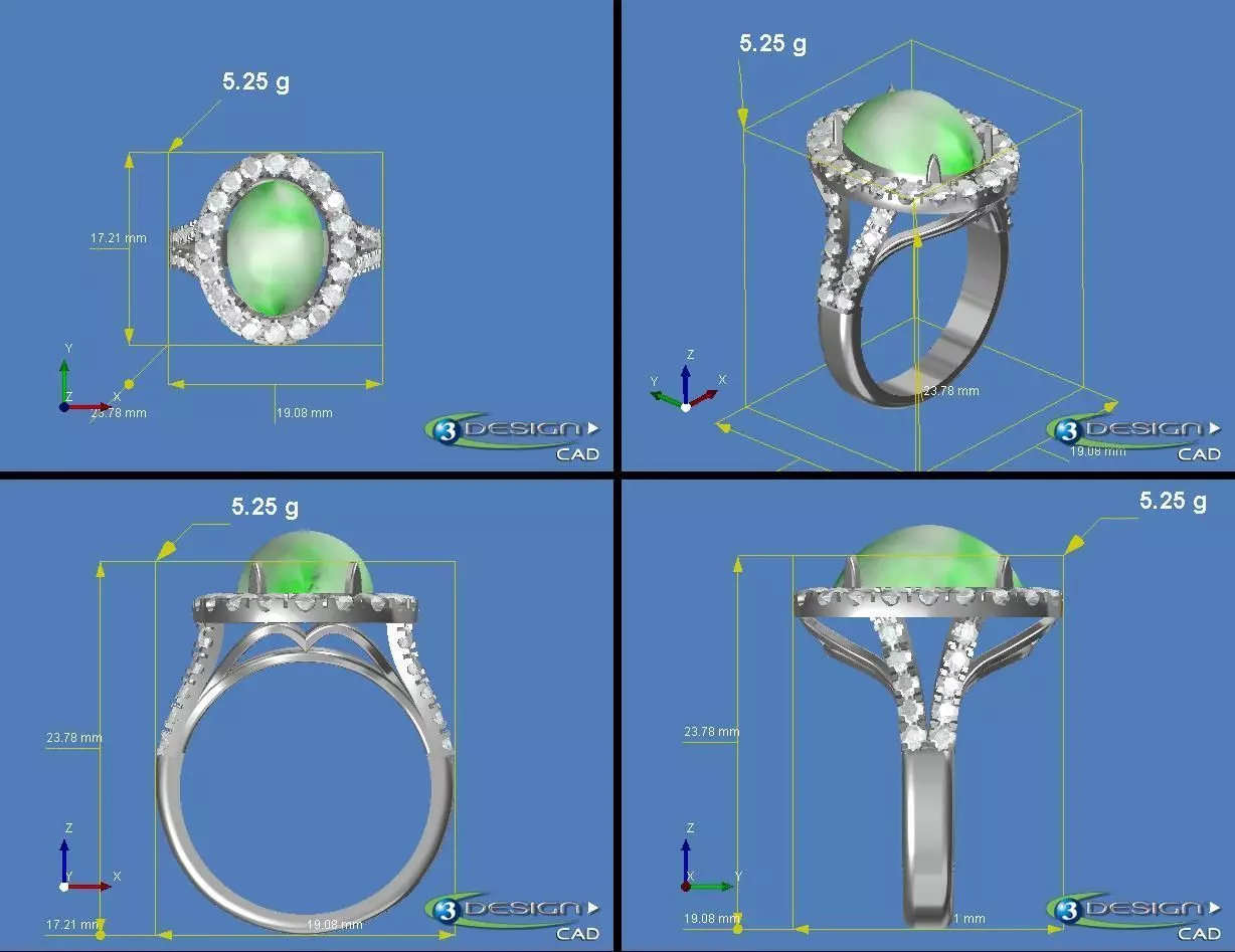 Ring Jade 3D print model_0
