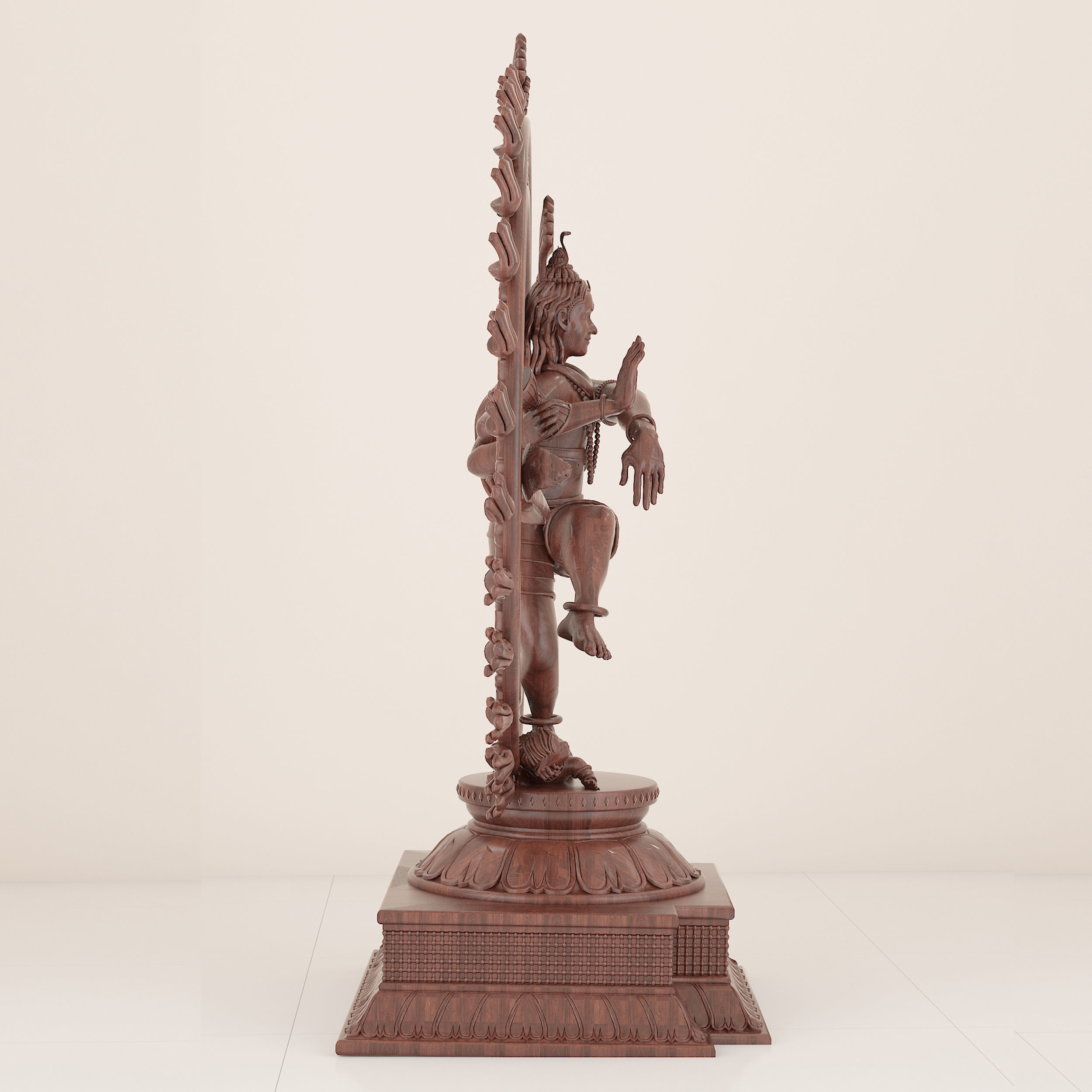Shiva Nataraja 3D Sculpture 3D model_3