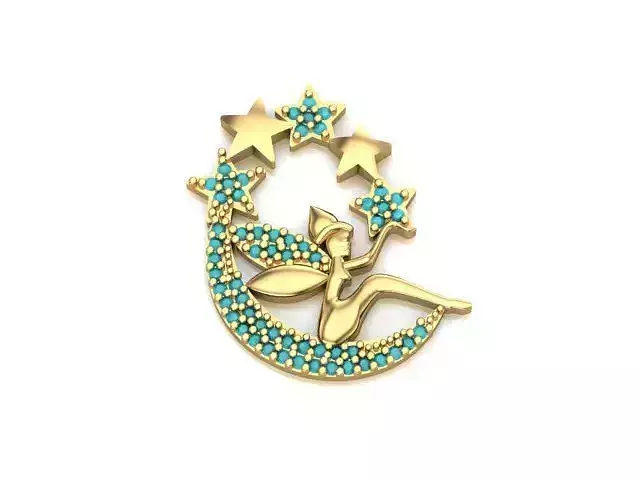 per month angel necklace