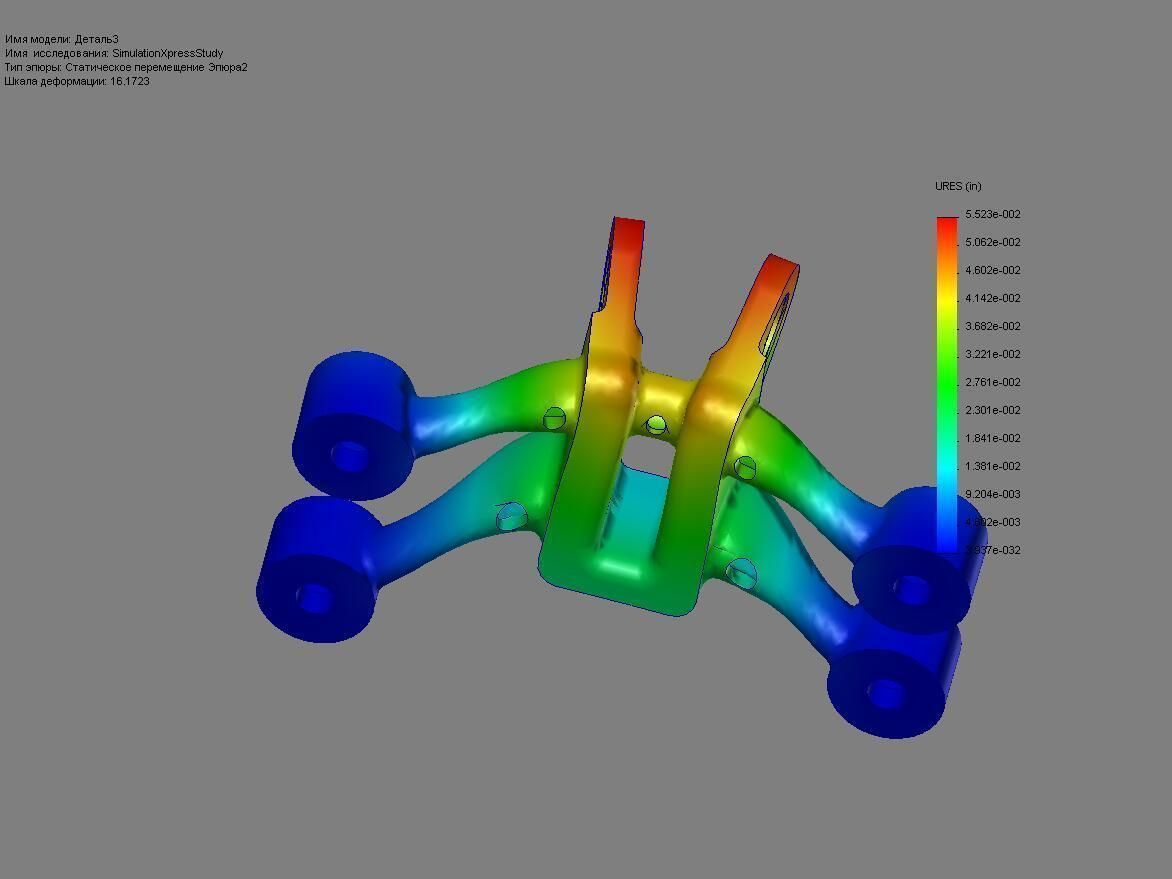 GE jet engine bracket V1 Free 3D model_2