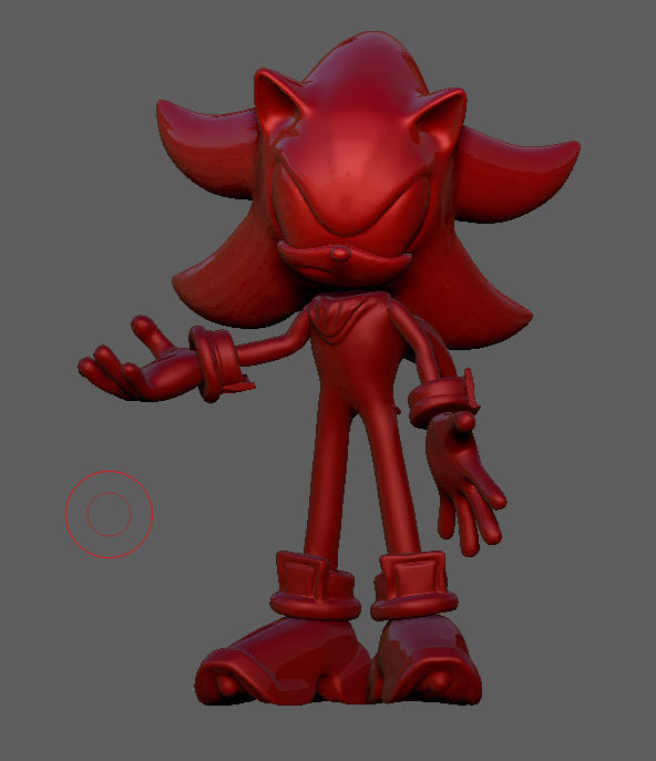 Shadow the Hedgehog 3D print model_2