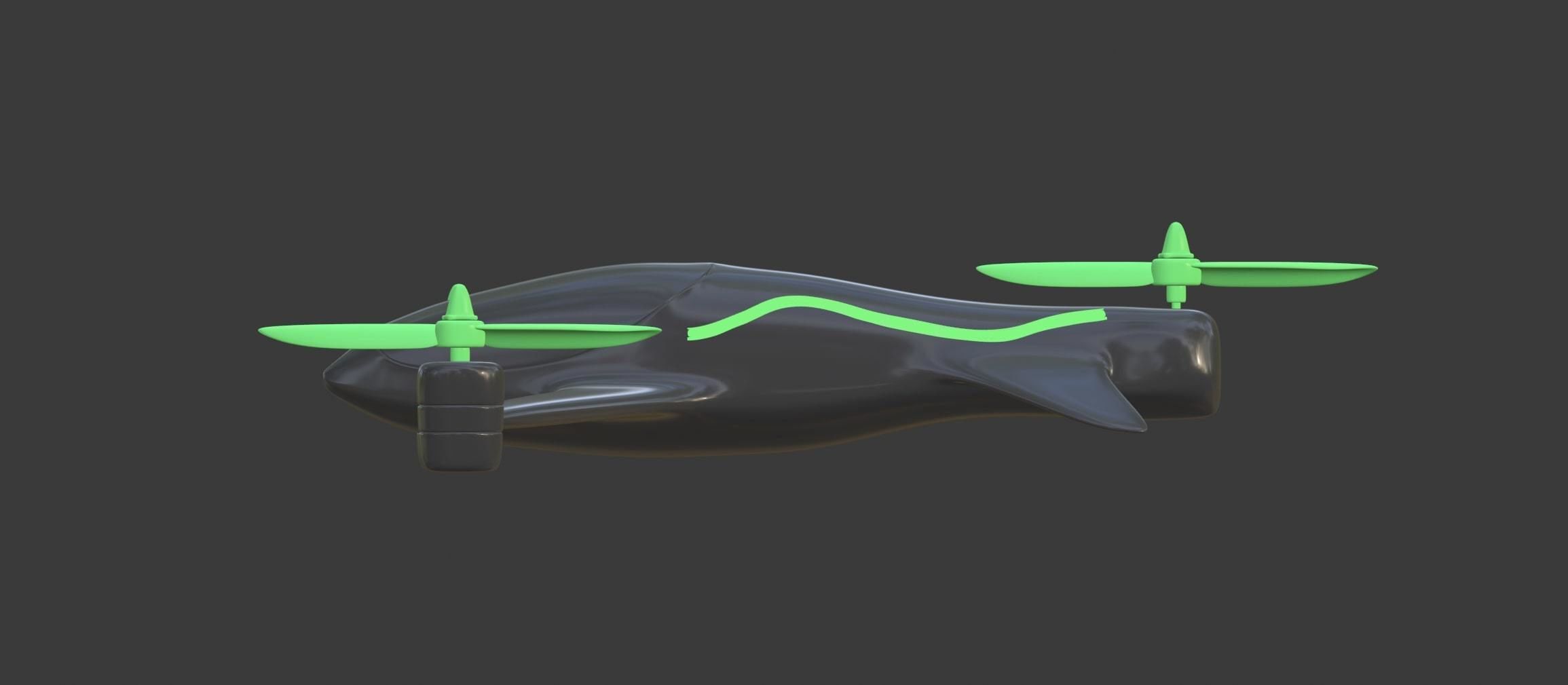 Tricopter - Drone 3D model_4