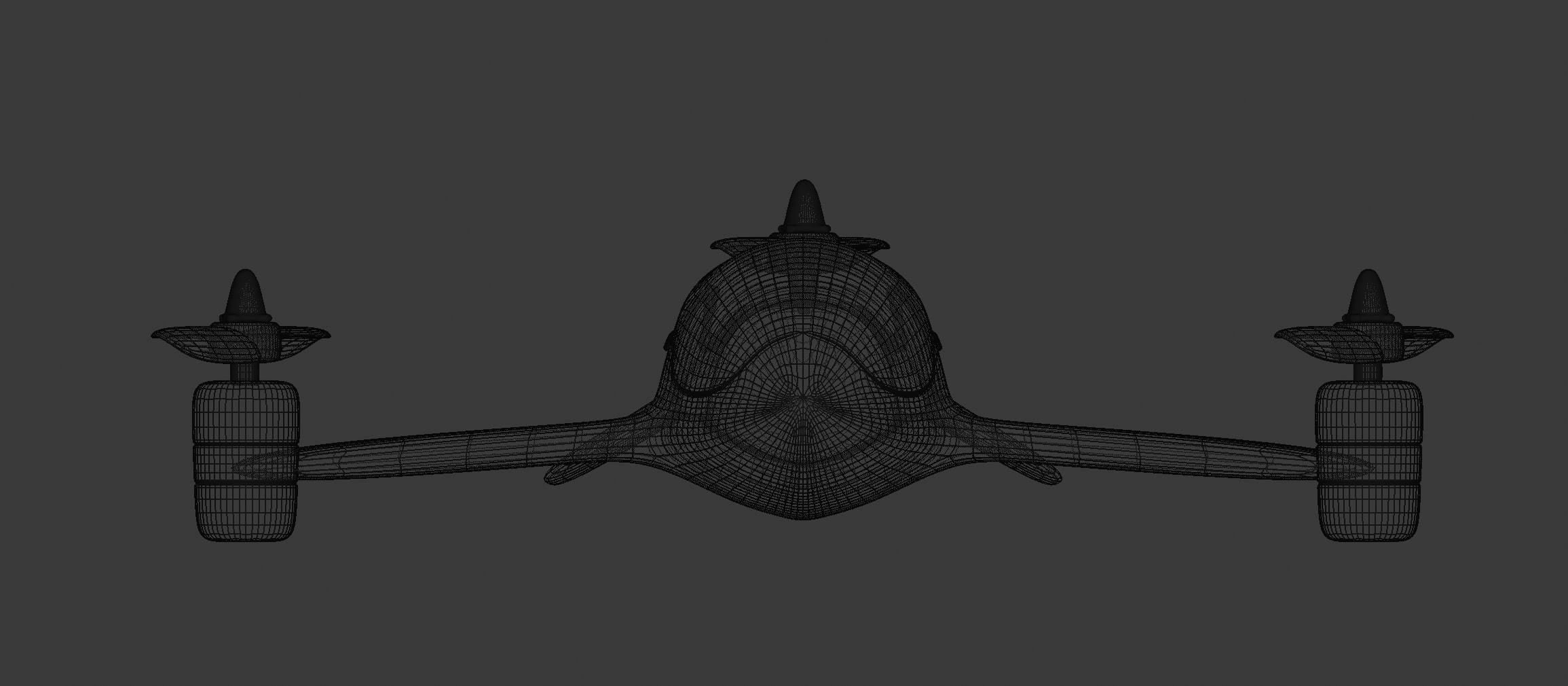 Tricopter - Drone 3D model_8