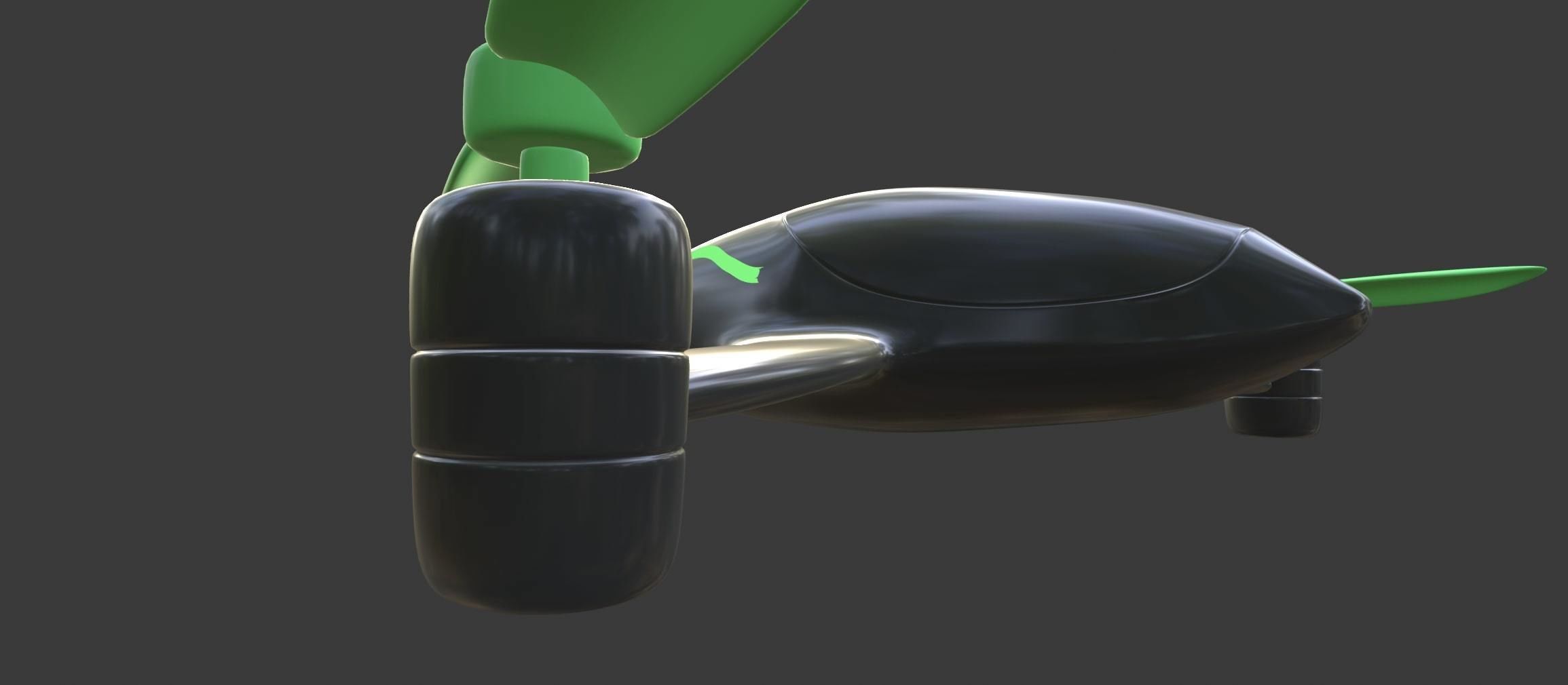 Tricopter - Drone 3D model_3