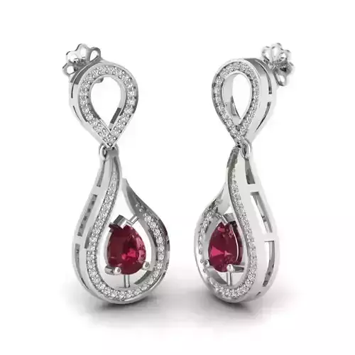 Women earrings 3dm render detail 3D print model