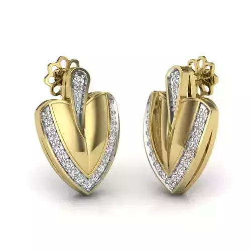 Women earrings 3dm render detail 3D print model