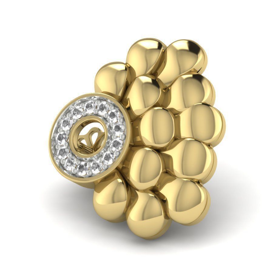 Women earrings 3dm render detail 3D print model 3D print model_4