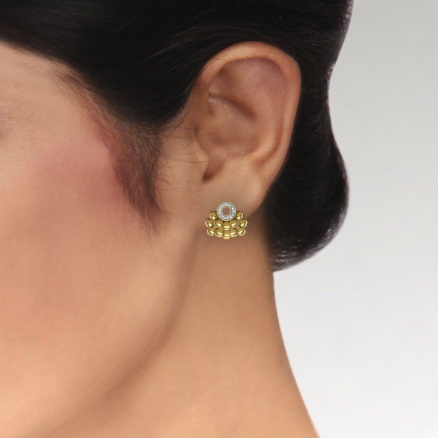 Women earrings 3dm render detail 3D print model 3D print model_1
