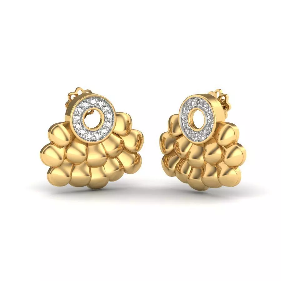 Women earrings 3dm render detail 3D print model 3D print model_0
