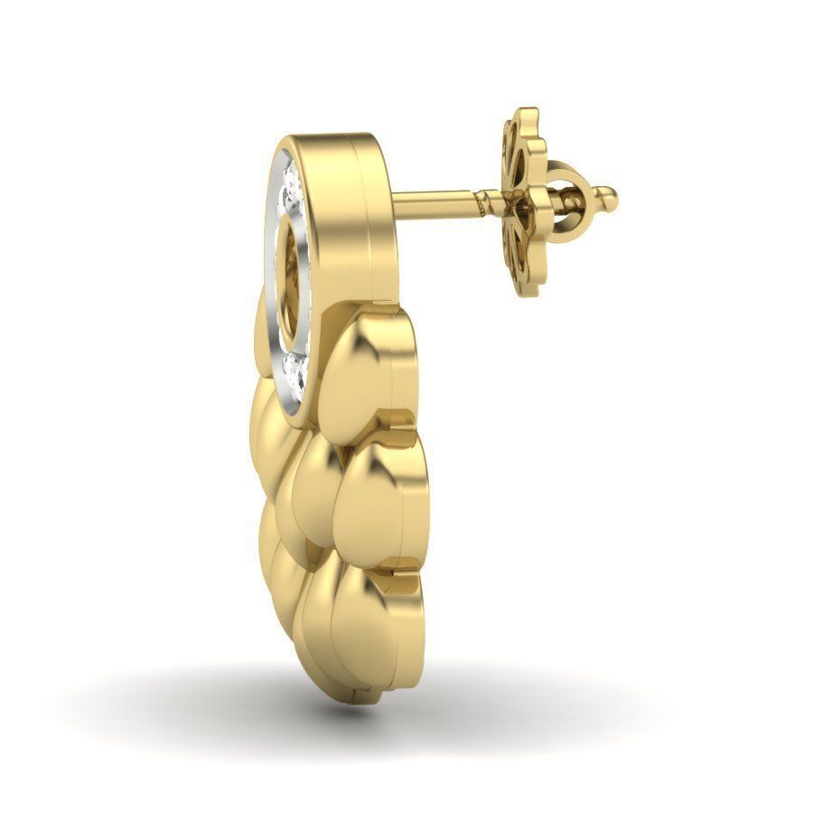 Women earrings 3dm render detail 3D print model 3D print model_3