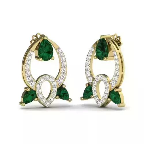 Women earrings 3dm render detail 3D print model