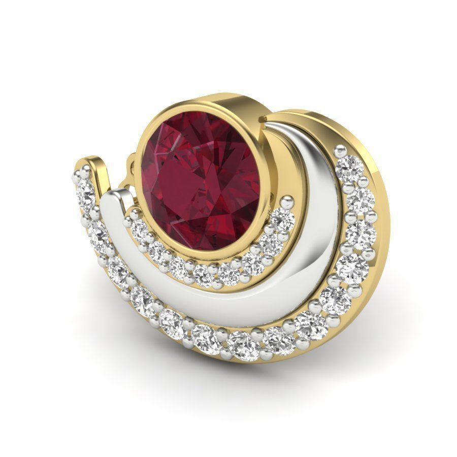 Women earrings 3dm render detail 3D print model 3D print model_4