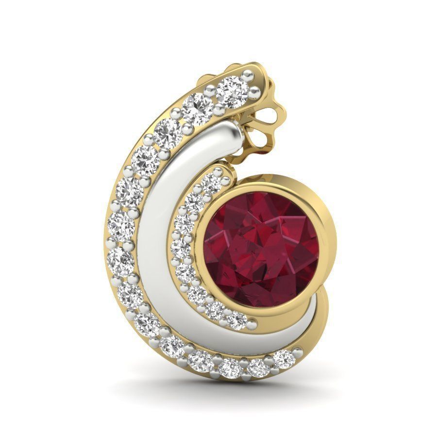 Women earrings 3dm render detail 3D print model 3D print model_2