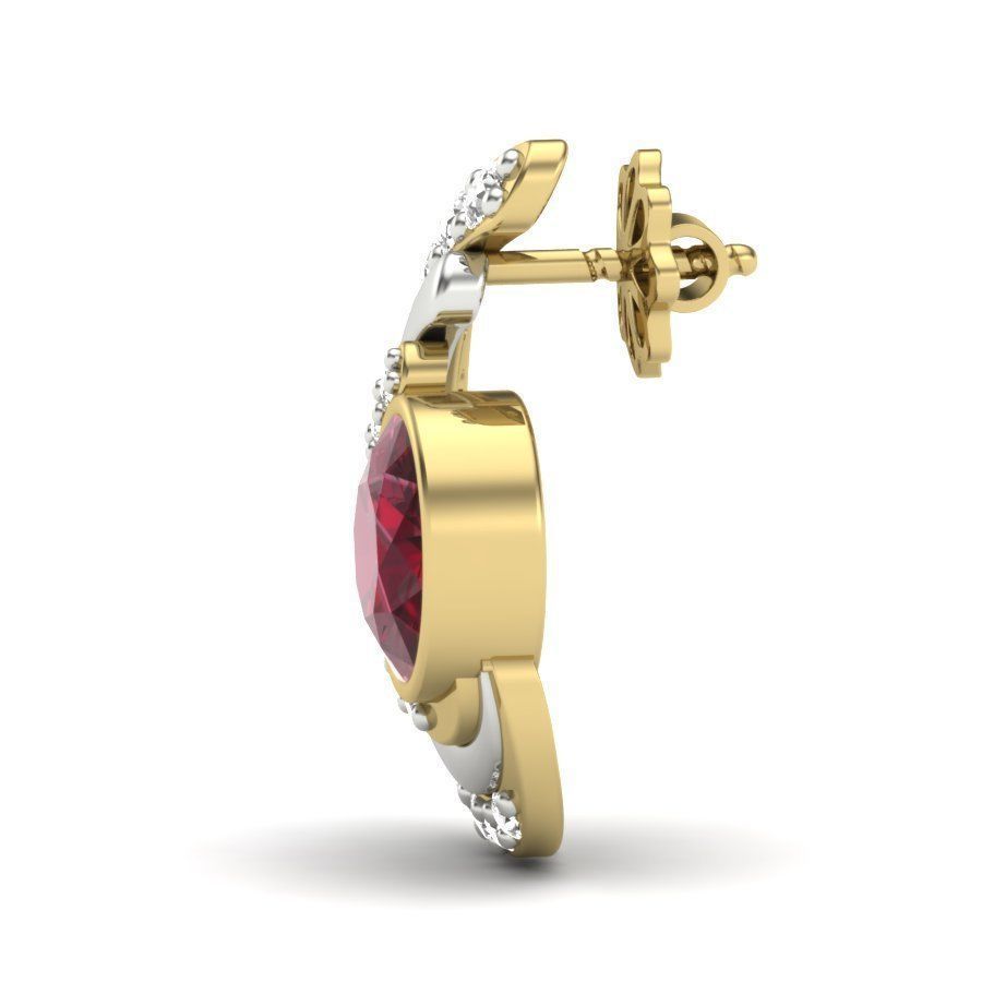 Women earrings 3dm render detail 3D print model 3D print model_3