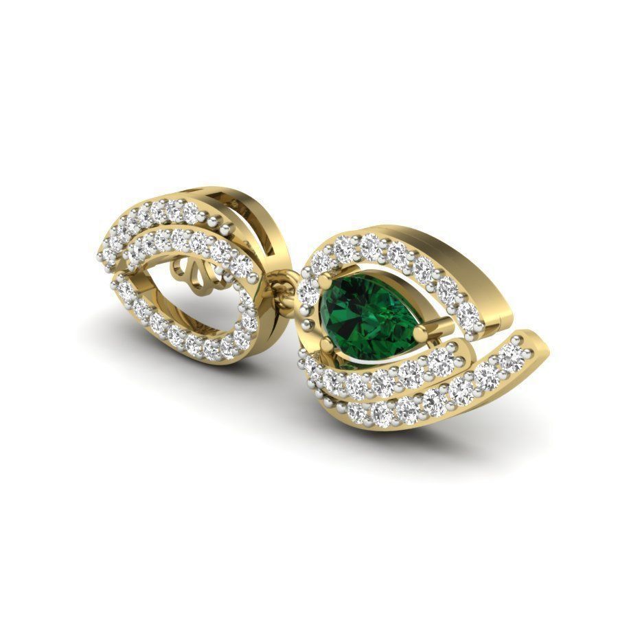 Women earrings 3dm render detail 3D print model 3D print model_4