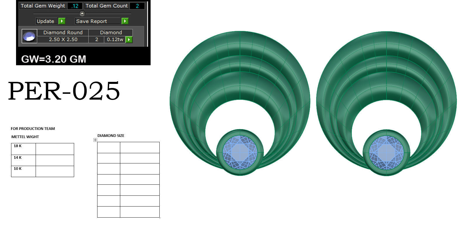 Women earrings 3dm render detail 3D print model 3D print model_5