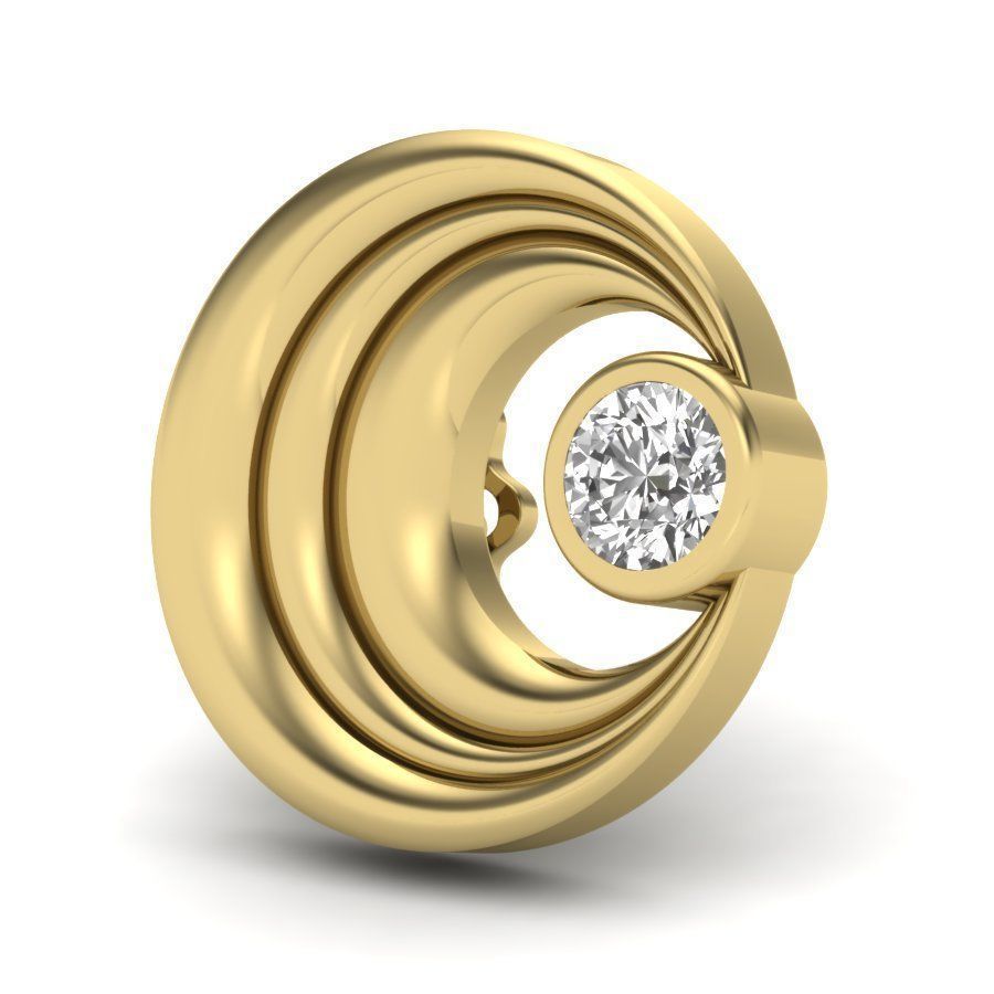 Women earrings 3dm render detail 3D print model 3D print model_4