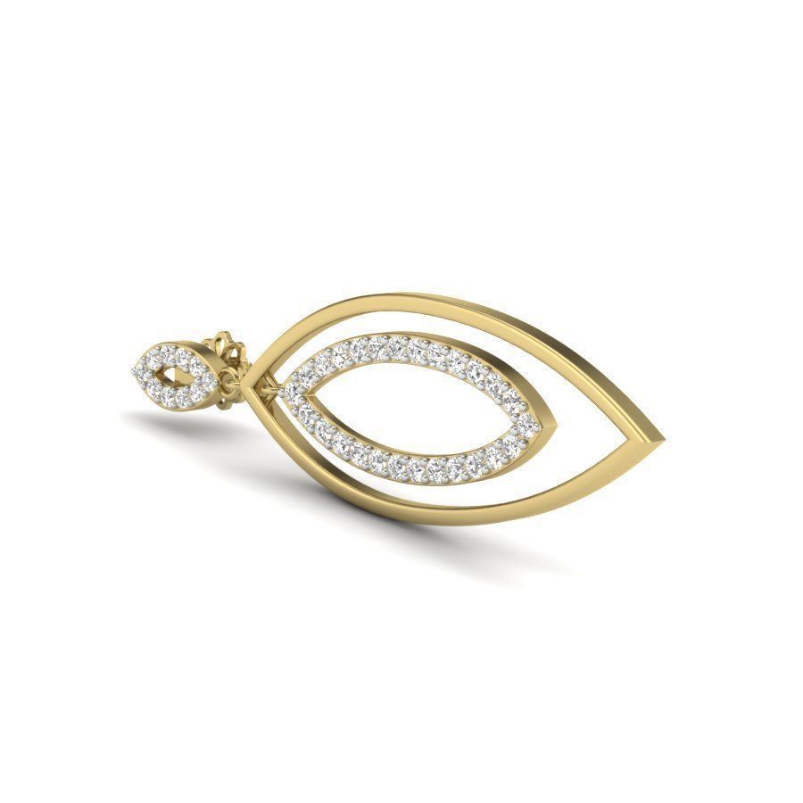 Women earrings 3dm render detail 3D print model 3D print model_4