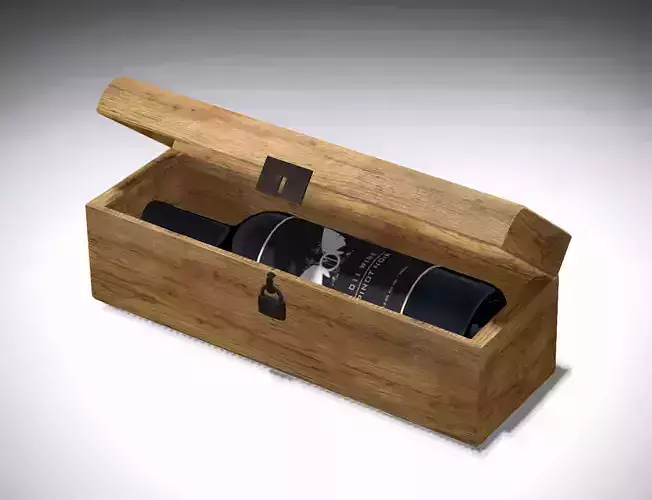 Wine box with wine