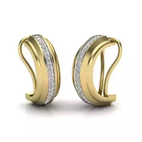 Women earrings 3dm render detail 3D print model