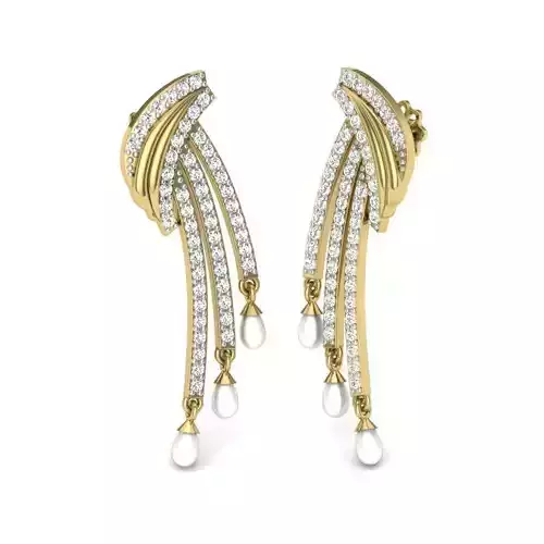 Women earrings 3dm render detail 3D print model