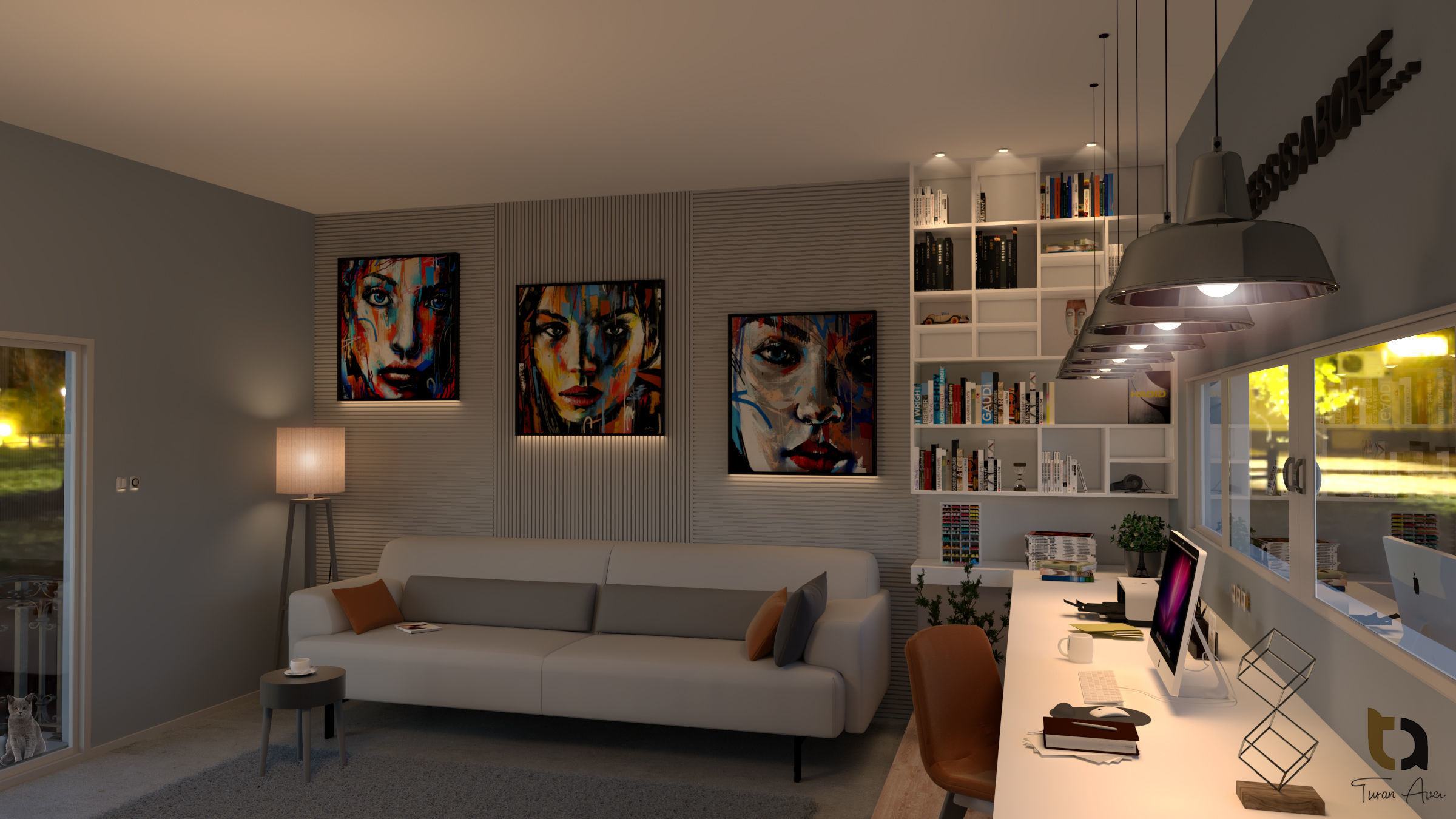 Architect Room 3D model_1