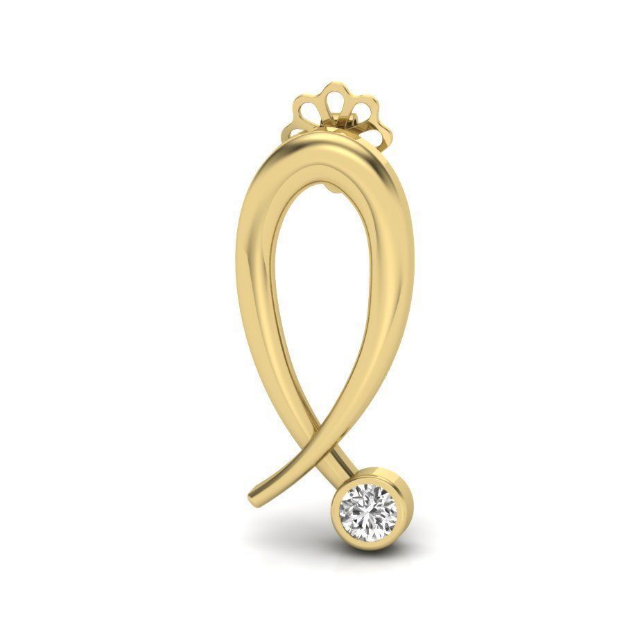 Women earrings 3dm render detail 3D print model 3D print model_2