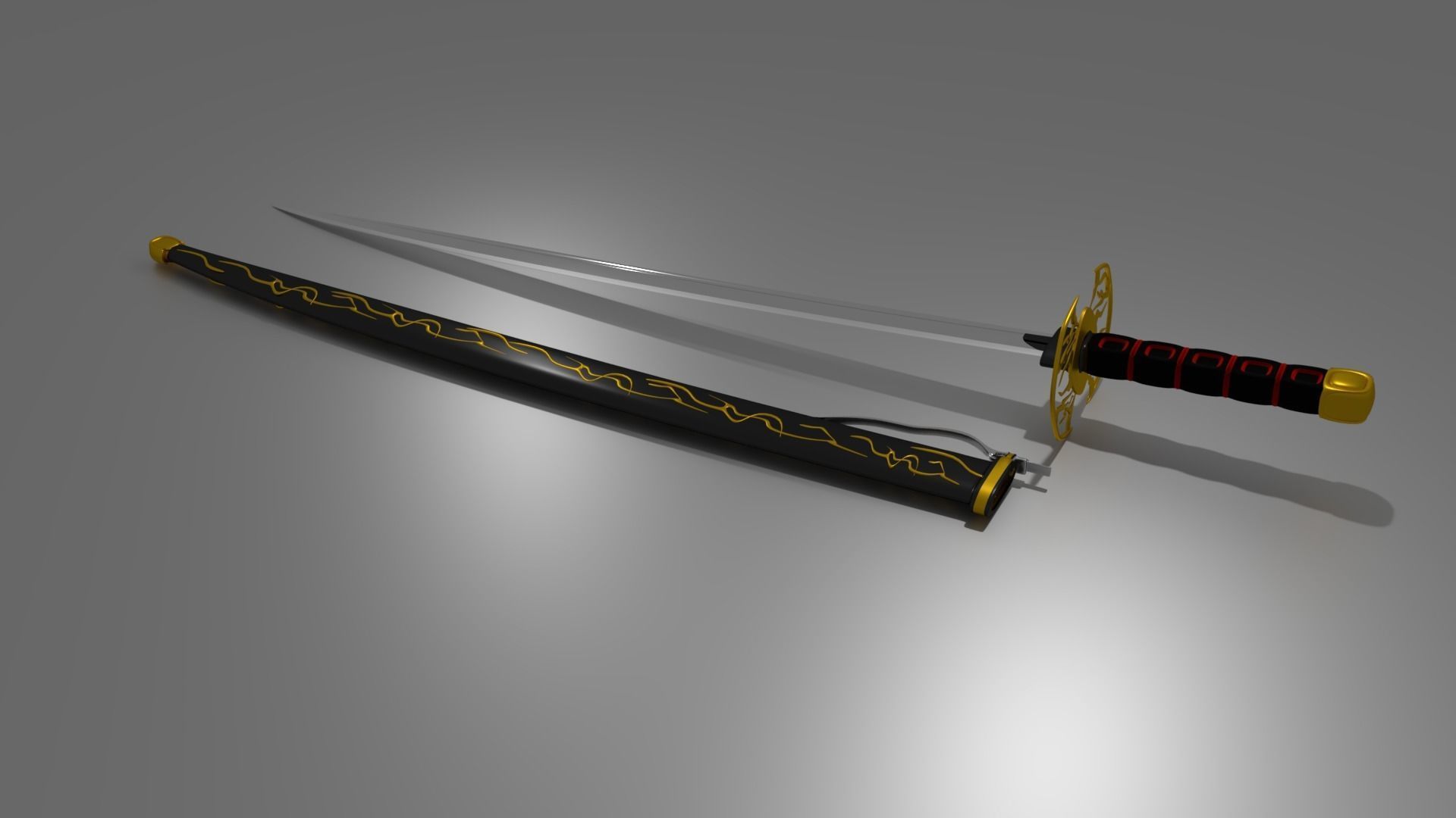katana of legends-Adventures Of Bio Low-poly 3D model_2