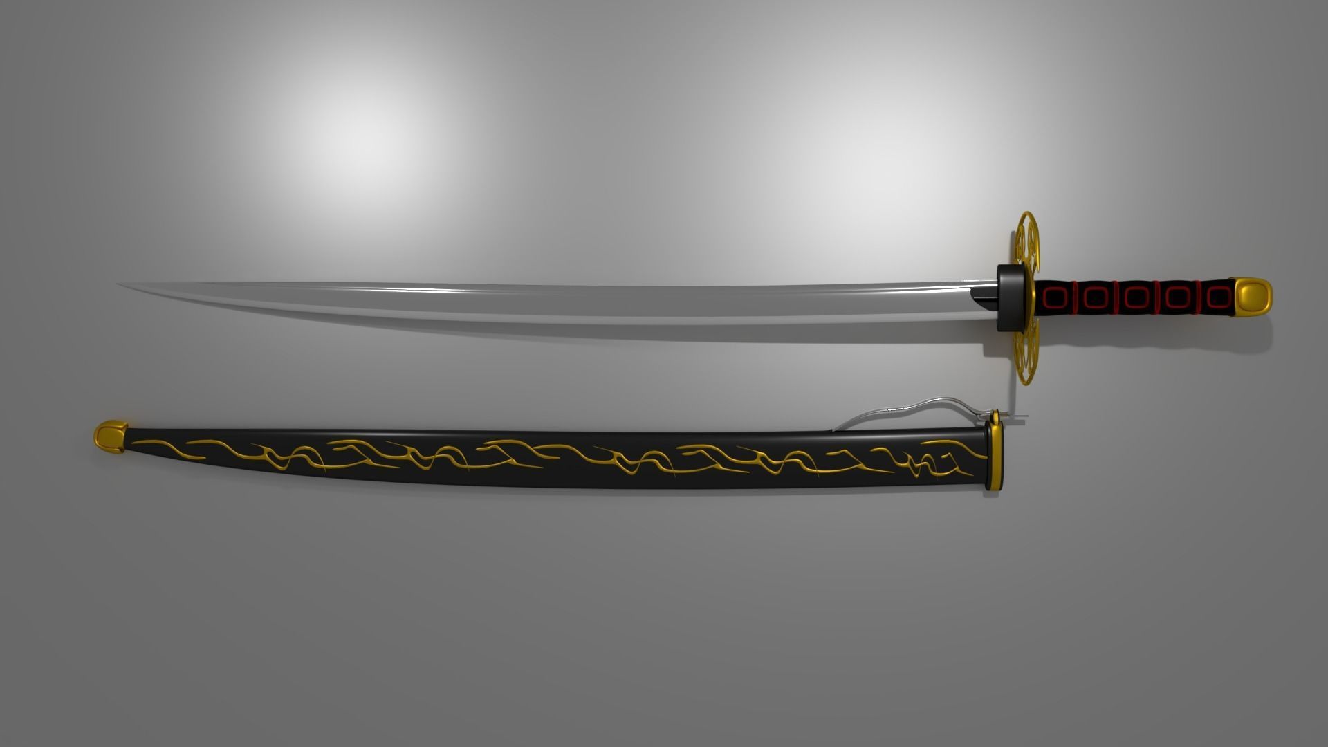 katana of legends-Adventures Of Bio Low-poly 3D model_3