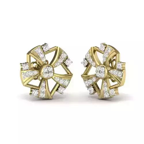 Women earrings 3dm render detail 3D print model