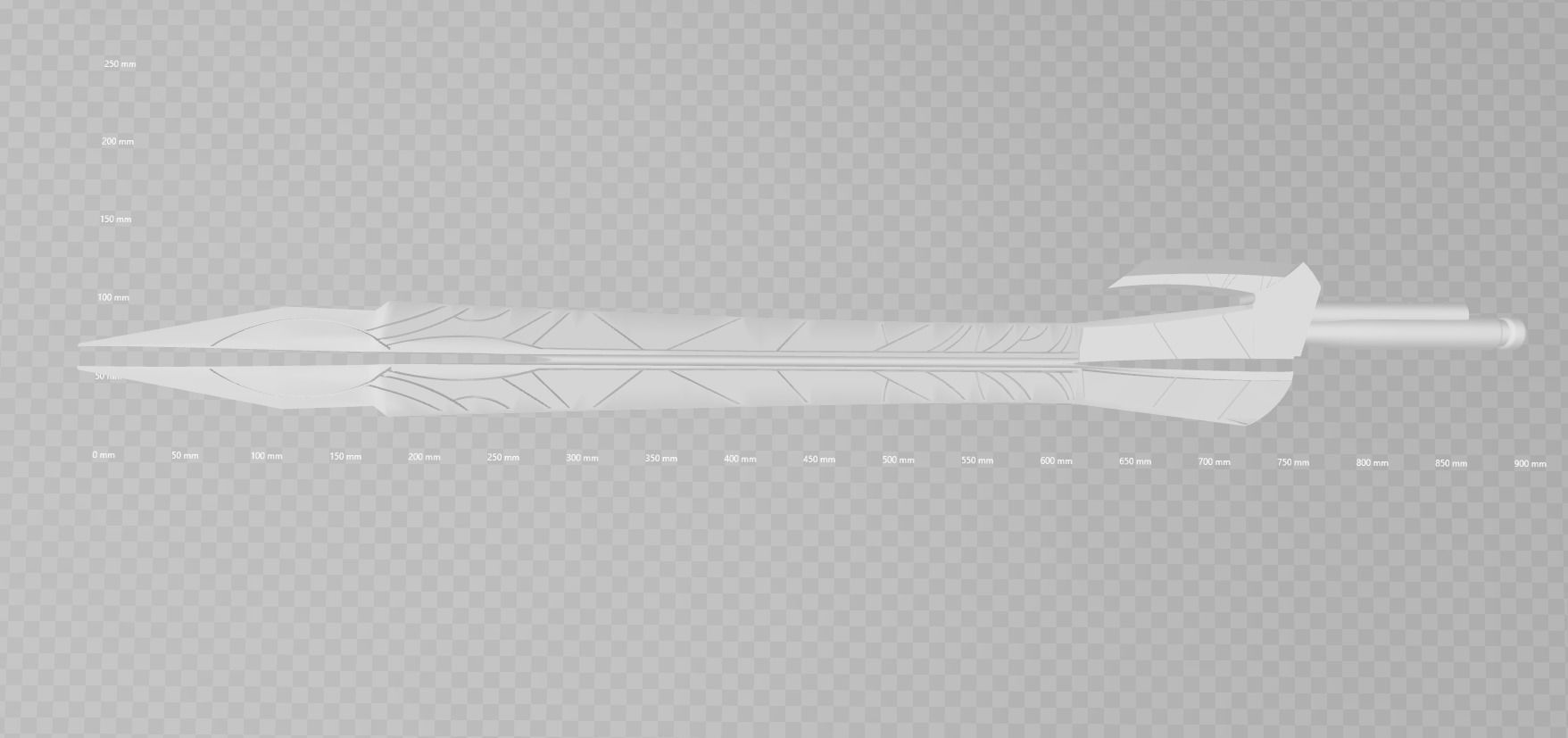 Guardians Of The Galaxy Gamora Godslayer sword STL File 3D print model_5