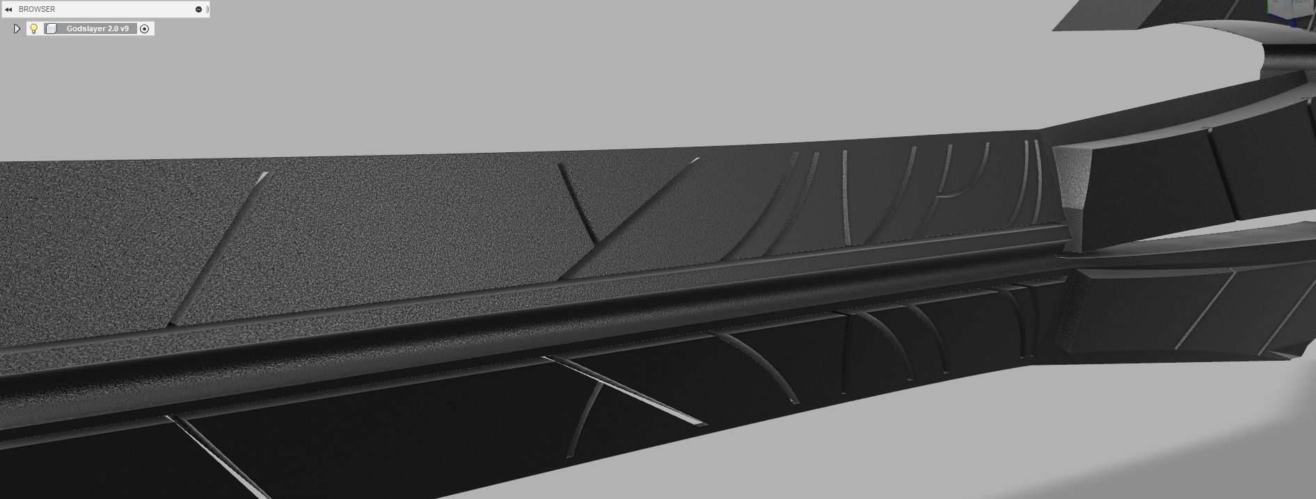 Guardians Of The Galaxy Gamora Godslayer sword STL File 3D print model_9