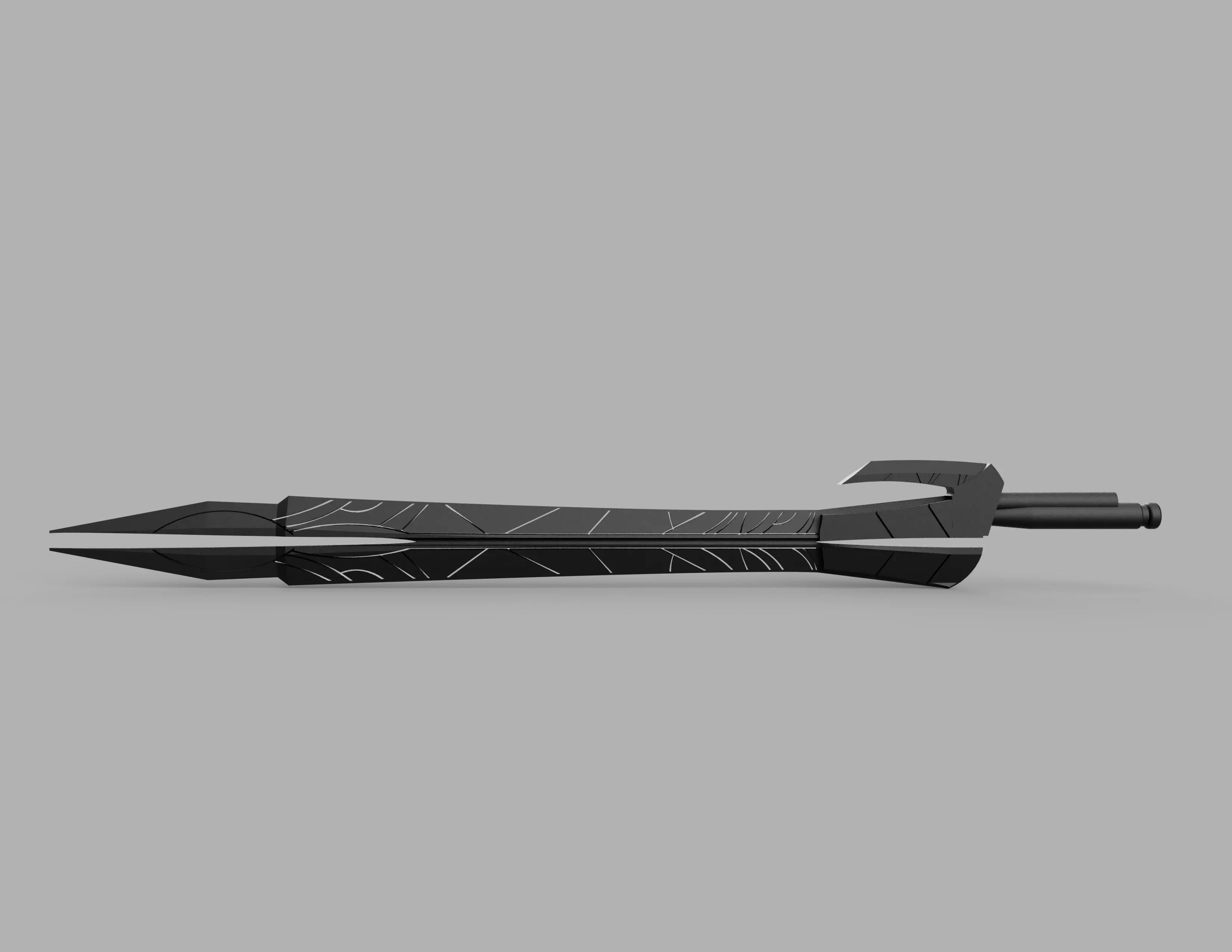 Guardians Of The Galaxy Gamora Godslayer sword STL File 3D print model_0