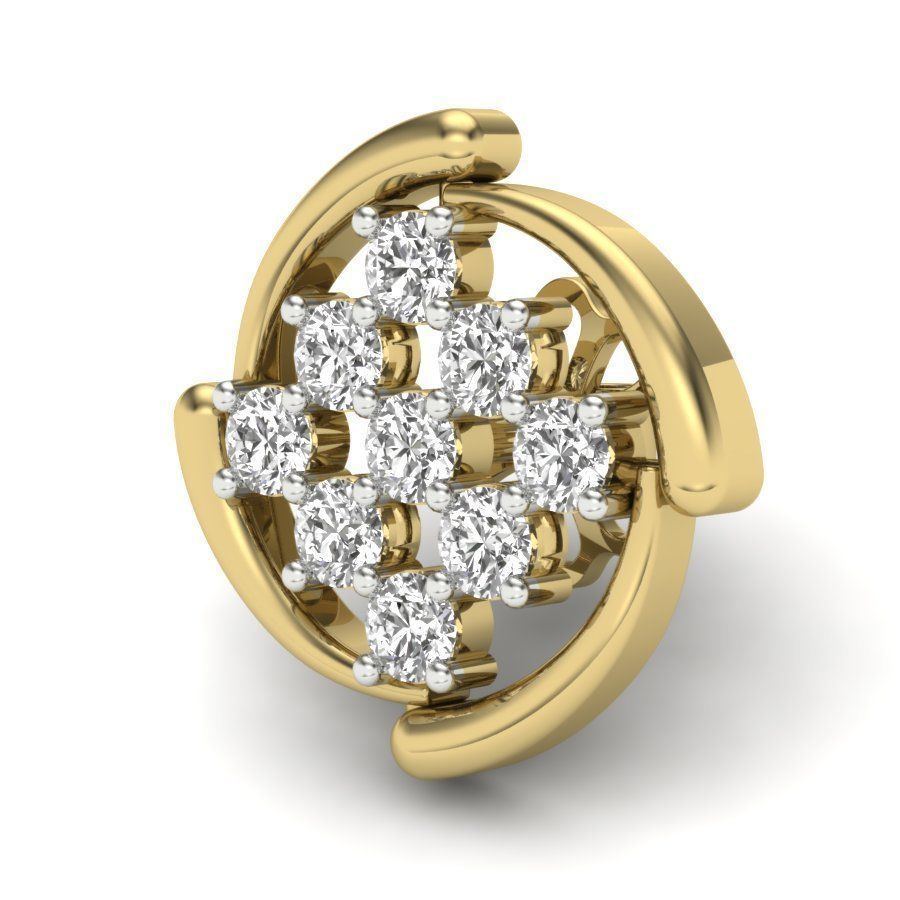 Women earrings 3dm render detail 3D print model 3D print model_4