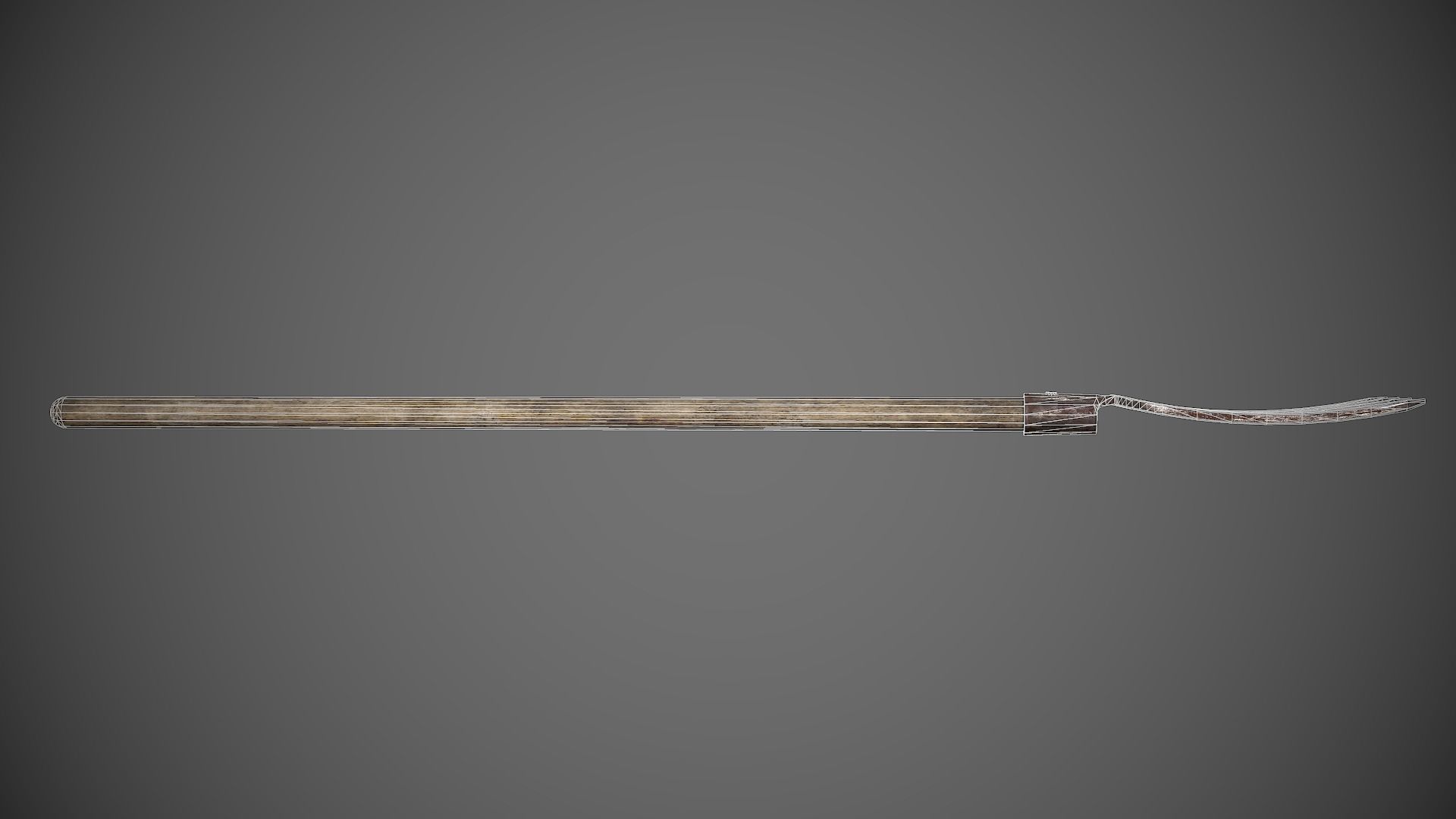 Pitchfork fork Low-poly 3D model_8