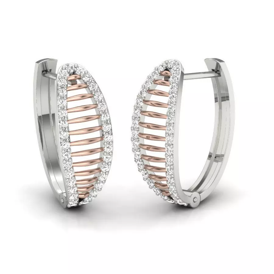 Women earrings 3dm render detail 3D print model 3D print model_0