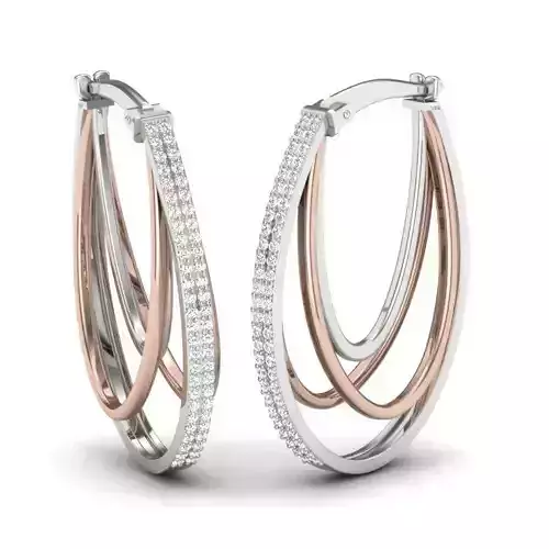 Women earrings 3dm render detail 3D print model