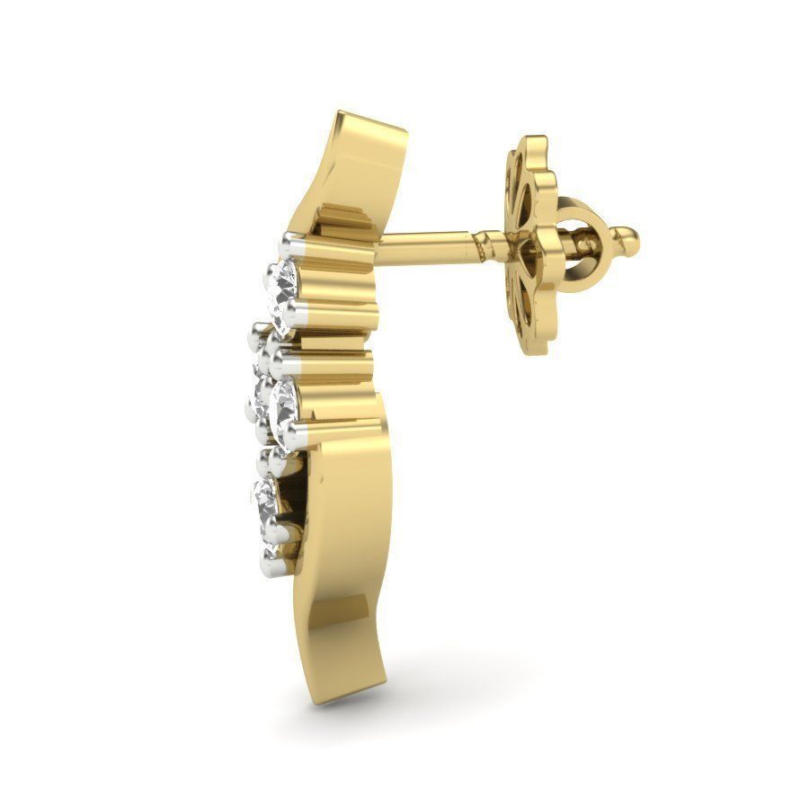 Women earrings 3dm render detail 3D print model 3D print model_3