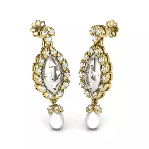 Women earrings 3dm render detail 3D print model