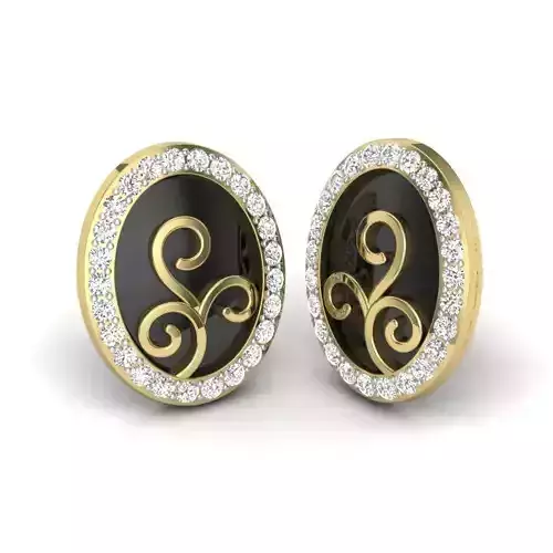 Women earrings 3dm render detail 3D print model