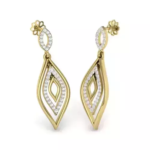 Women earrings 3dm render detail 3D print model