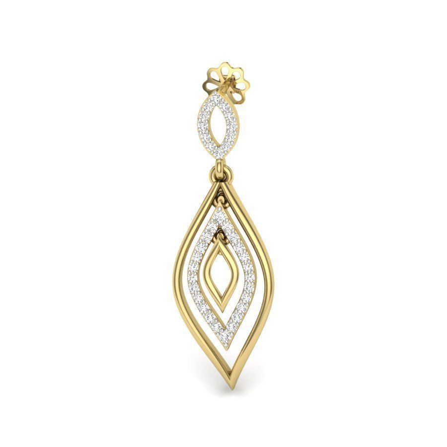 Women earrings 3dm render detail 3D print model 3D print model_2