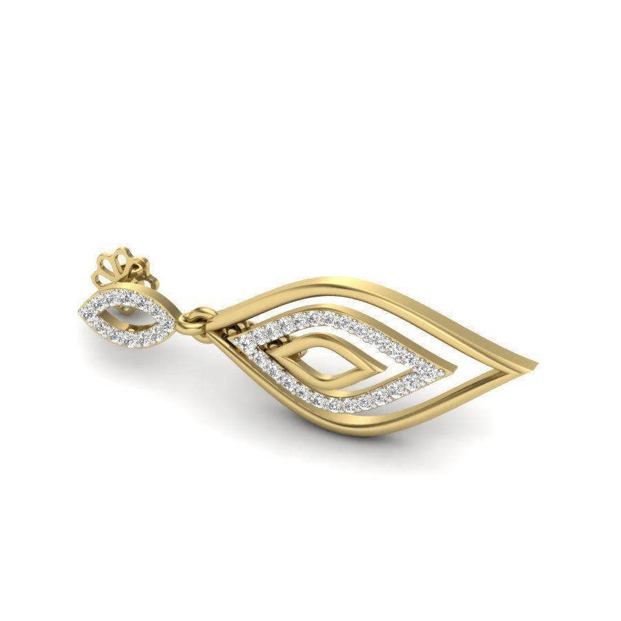 Women earrings 3dm render detail 3D print model 3D print model_4