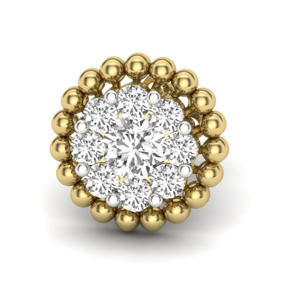 Women earrings 3dm render detail 3D print model 3D print model_2