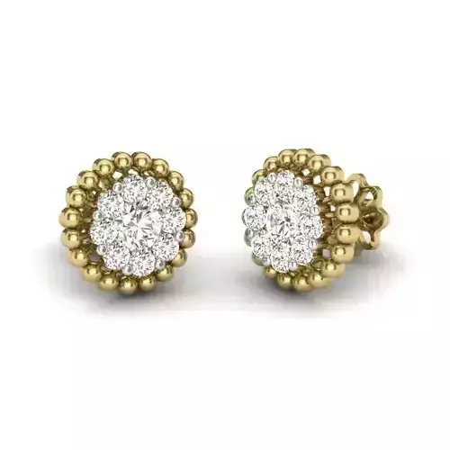 Women earrings 3dm render detail 3D print model